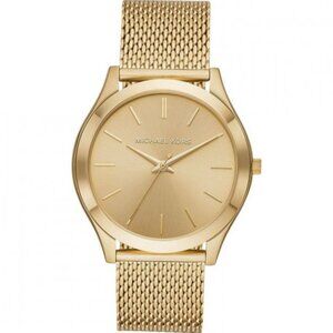 Michael Kors Oversized Slim Runway Men's Gold Stainless Steel Watch